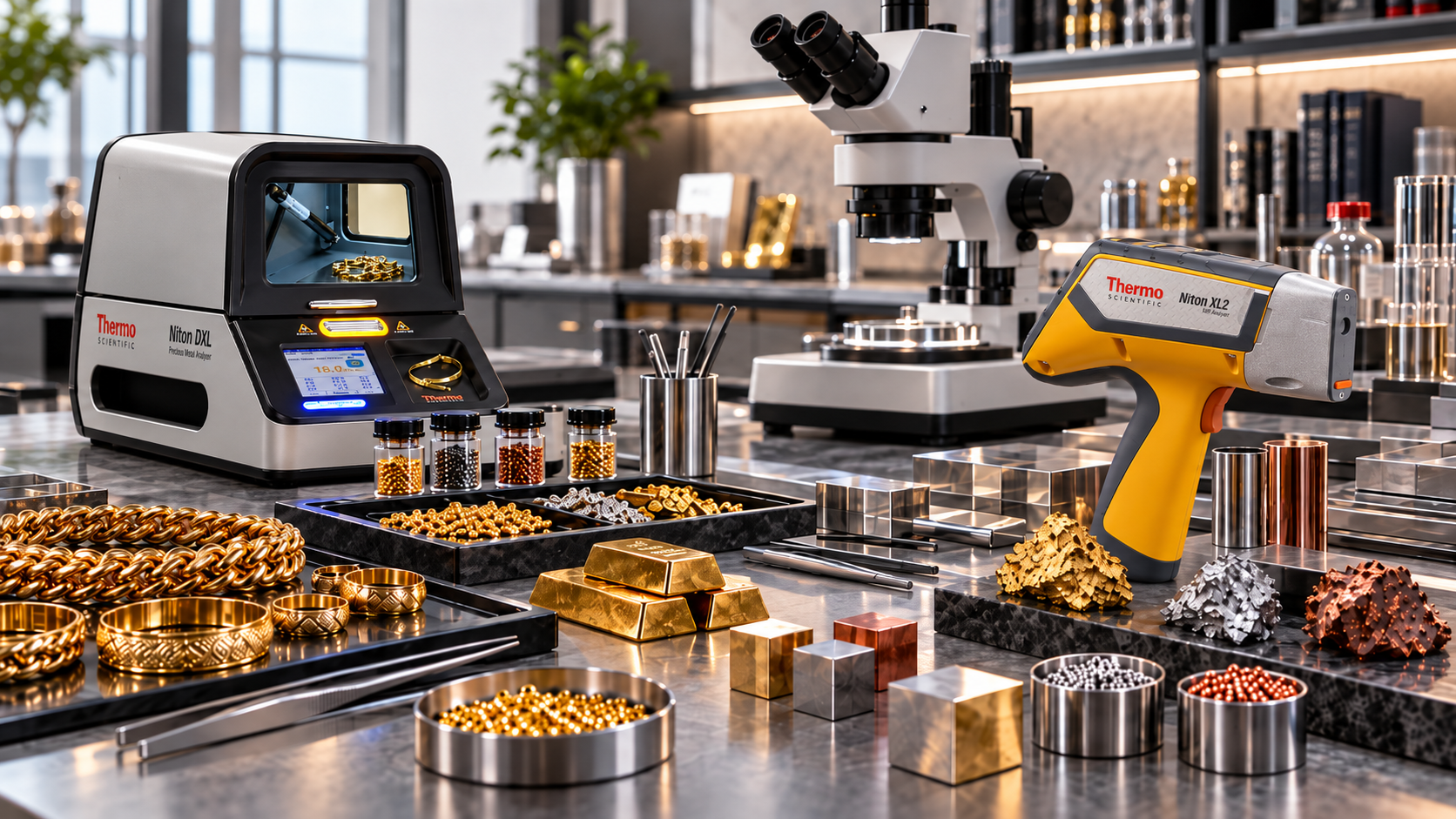 XRF analyzers for gold, precious metals and material verification
